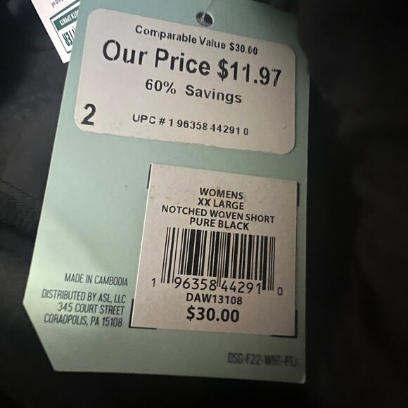 DSG Women Active Shorts,Black,‎ XXL - Picture 4 of 7